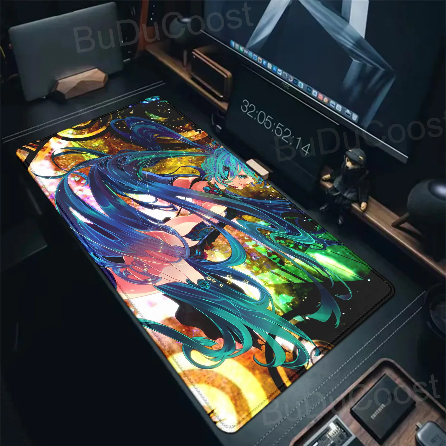 Mouse Cartoon Anime Rubber Mat Gaming H-Hatsunes Miku Desk Protector Mousepad Keyboard Mats Gamer Kawaii Cute Deskmat