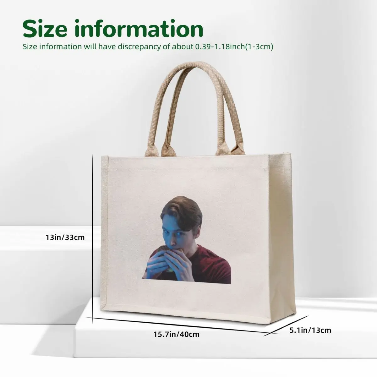 jerma985 burger (shy) Tote Bag tote bags aesthetic Handbags women personalized tote bag Beach bag