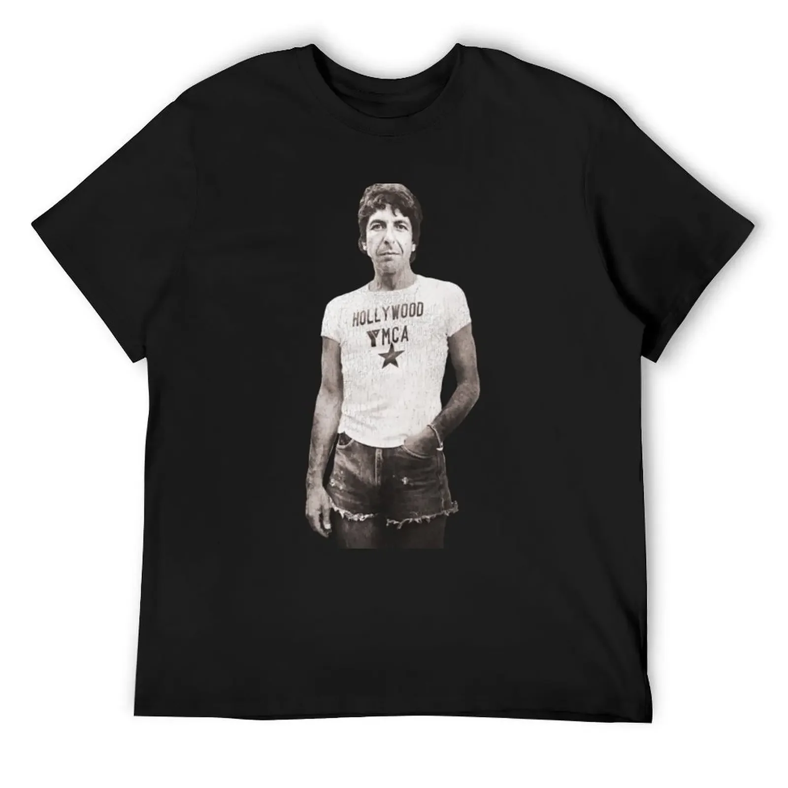 

Leonard Cohen Casual Icon T-Shirt vintage clothes new edition Funny t-shirt Louboutins mens graphic t-shirts hip hop
