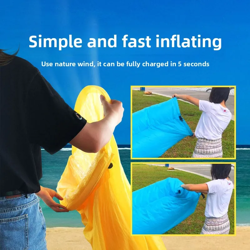 Outdoor Air Lazy Inflatable Sofa Bag Portable Camping Sofa Mattress Music Festival Lounge Chair Outdoor Furniture Garden Sofas