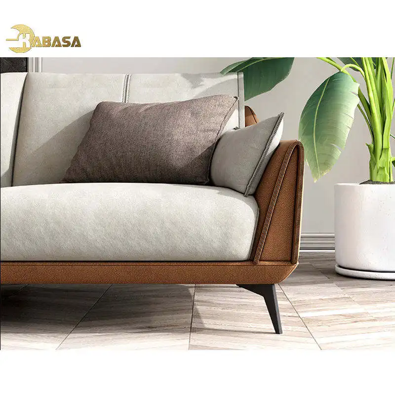 Modern Living Room Sectional Sofa With Comfort Cushions And Genuine Leather Upholstery For Family Seating And Home Lounge Use