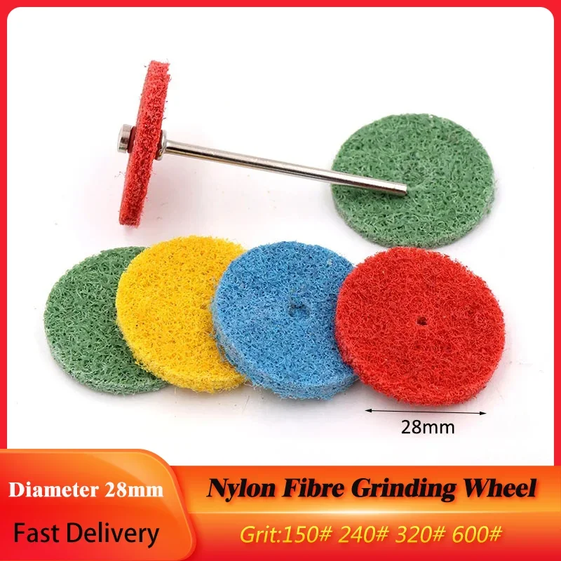 

Nylon Fibre T-shaped Abrasive Grinding Wheel 2.35/3mm Shank Polishing Head 150-600 Grit Abrasive Buffing Polish Wheel Rotay Tool