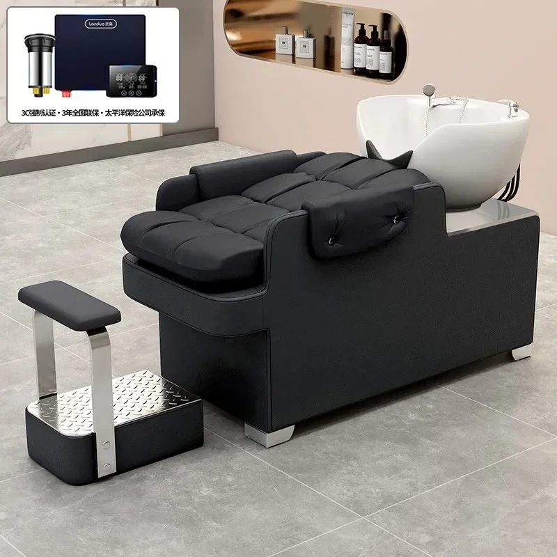 Hair Salon Exclusive Shampoo Chair Comfortable Luxury Hair Washing Chair Comfortable Luxury Chaise De Coiffure Salon Furniture 4