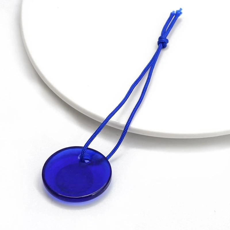 Eye Pendant Turkish Blue Glass Eye Pendant Luck Amulet for Protection Pendant Nylon Rope Eye Charms for Women Men