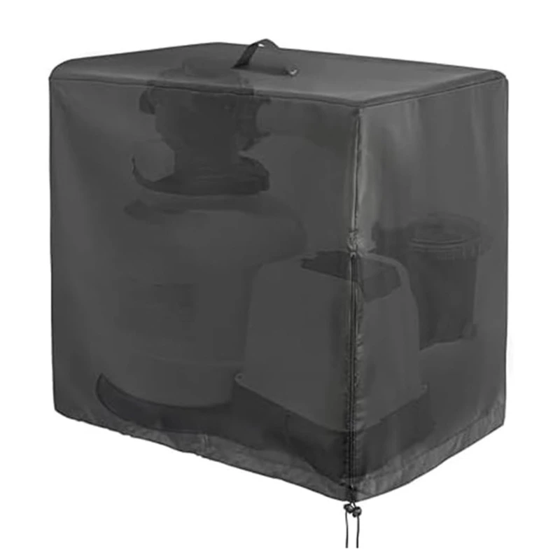 Couvercle filtre à sable piscine, étanche, système filtre à sable, couverture résistante au soleil