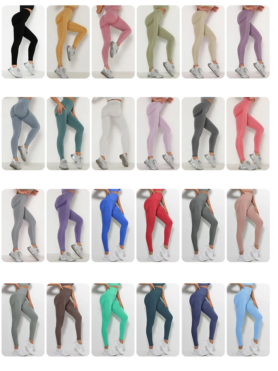 Rooftrellen Frauen Hohe Taille Leggings Fitness Damen Sexy Bubble Butt Gym Hosen Sport Workout Leggings Push-Up Fitness Leggings – Detail 11