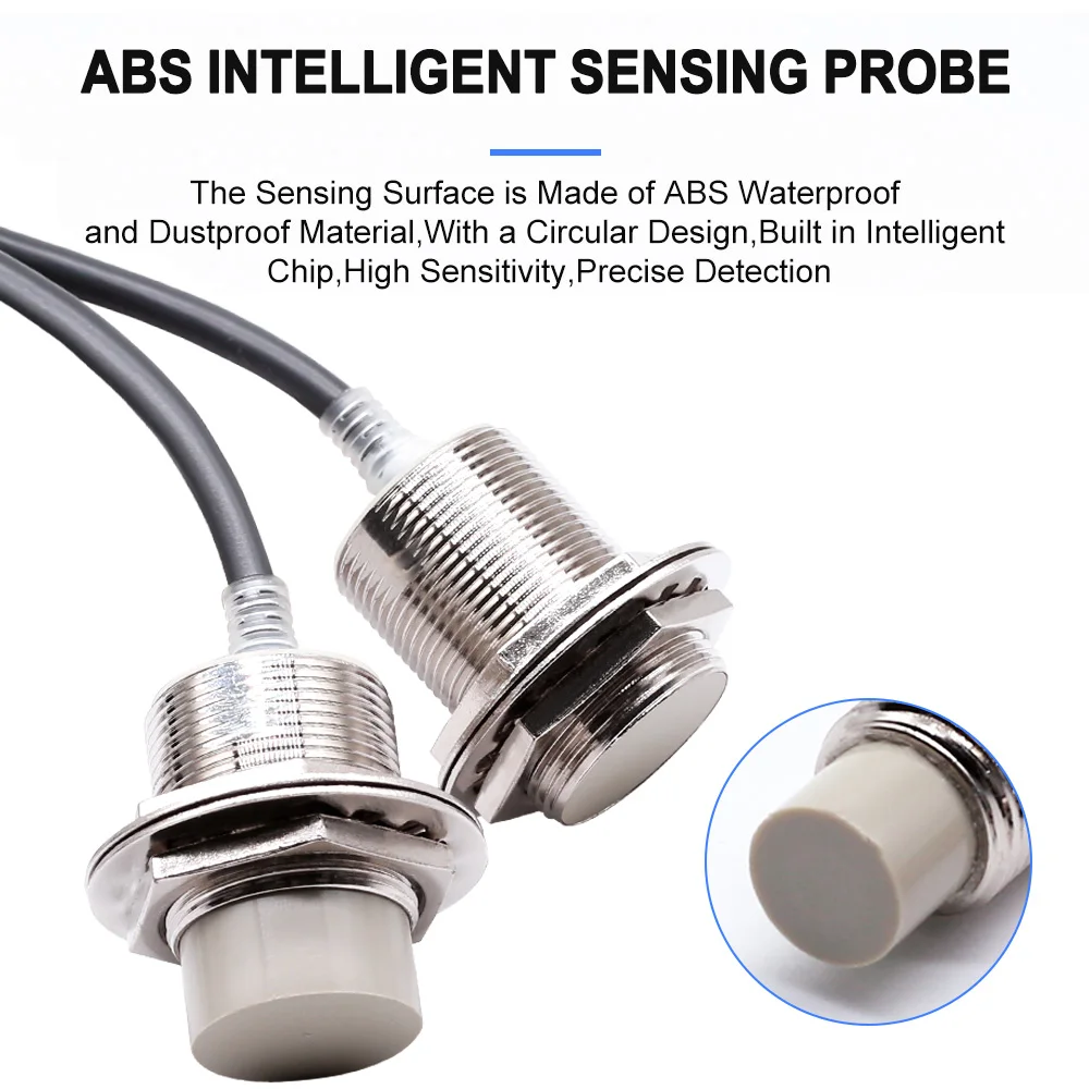 Cloweit E2E Series Metal Induction Sensor Proximity Switch E2E-X10ME1 X18MF1 M30 Proximity Switch 10-18mm Sensing Distance