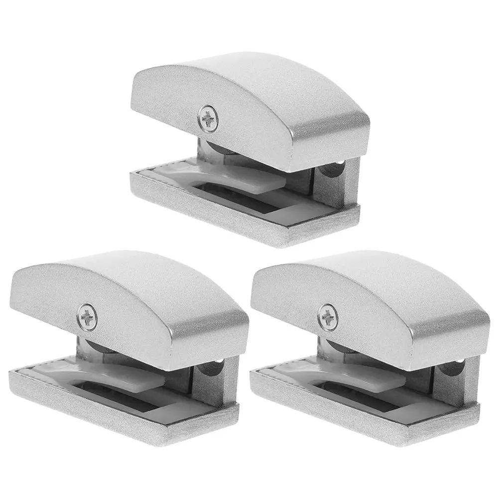 3 шт., сенсорные нижние направляющие для душевой двери, прочный алюминиевый сплав, резиновые раздвижные стеклянные дверные упоры, запасные части для ванной комнаты