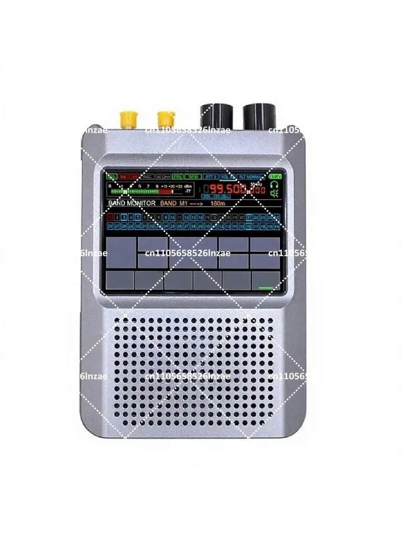 SDR  Radio Receiver New Firmware 2.30 Second Generation 10kHz-380MHz 404MHz-2GHz Stereo Radio 3.5-inch Touch LCD