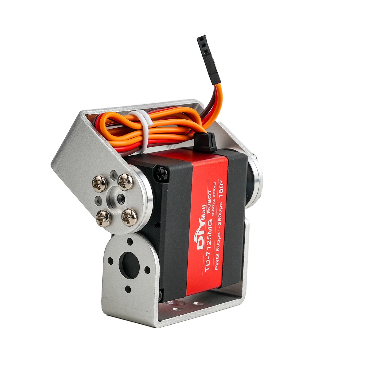 25KG TD-7125MG 二軸メタルデジタルサーボブラシモーター 180 ° /270 ° /360 °   4.8-8.4V スタンド付きサーボ DIY パーツ RC ロボットモデル用