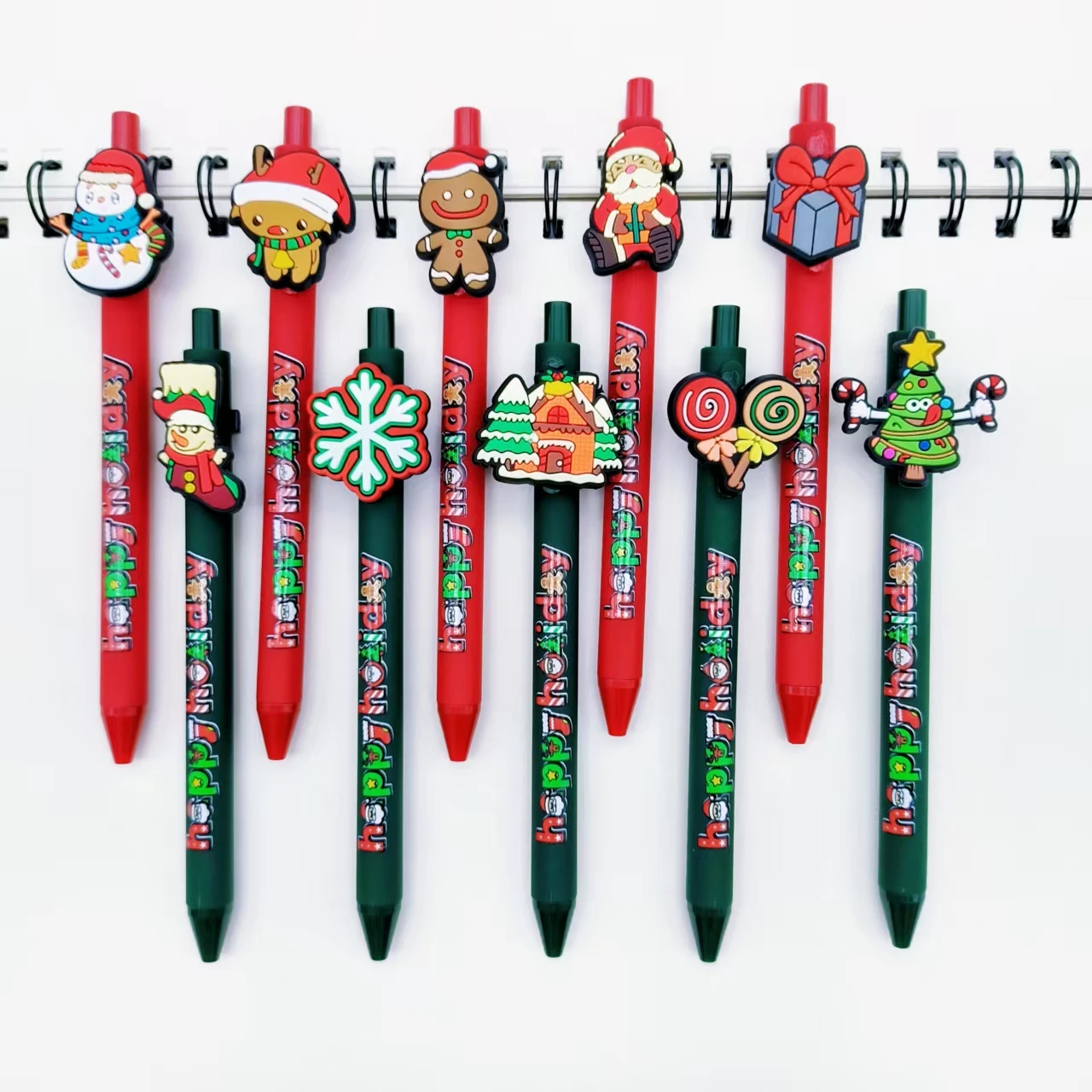 

10pcs/20pcs Christmas Happy Tian Tuan SMT Printed Ballpoint Pen Student Writing Signature Pen Holiday Gift Stationery