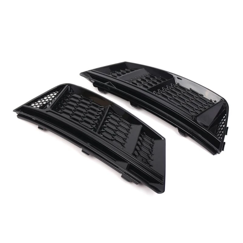 57BA For B9 2016 2017 2018 Radiator Stripe Grills Front Fog Light Lamp Frame Grille