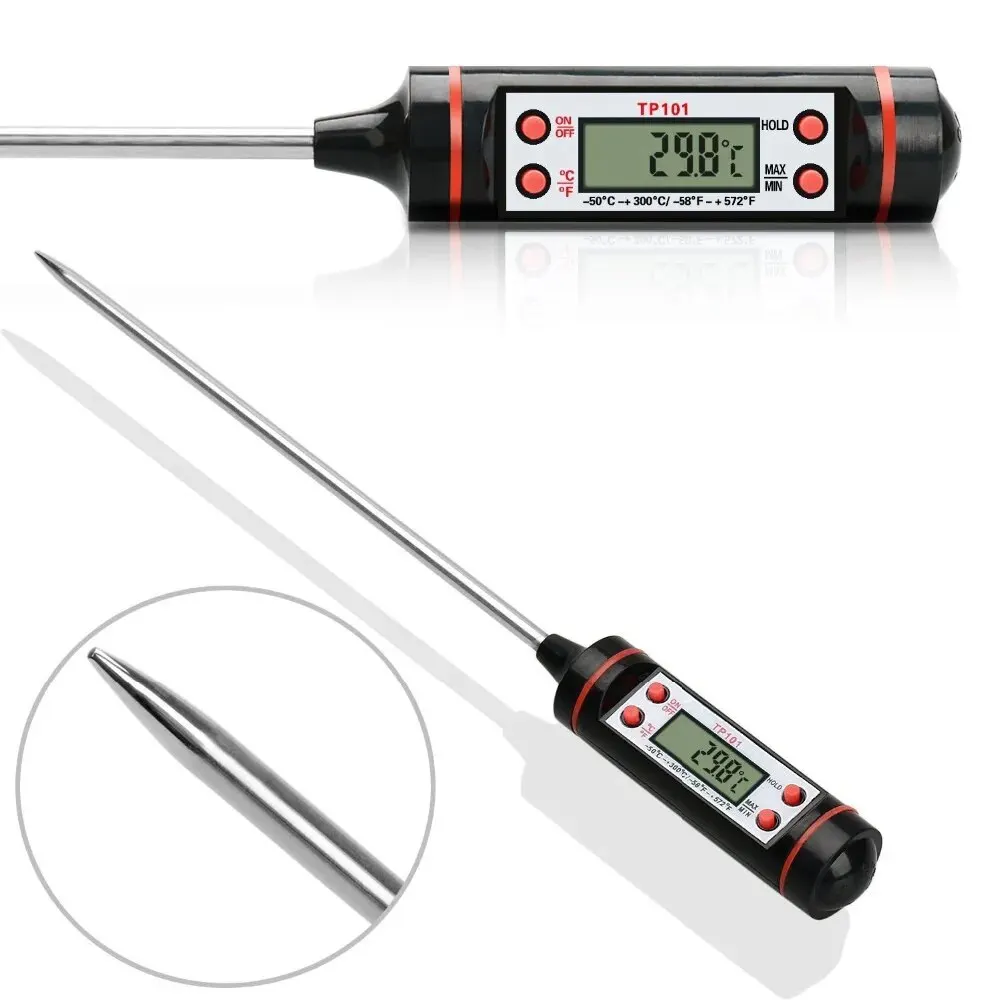 Kitchen Food Baking Digital Thermometer Electronic Probe Type Digital Display Liquid Grill Thermometer