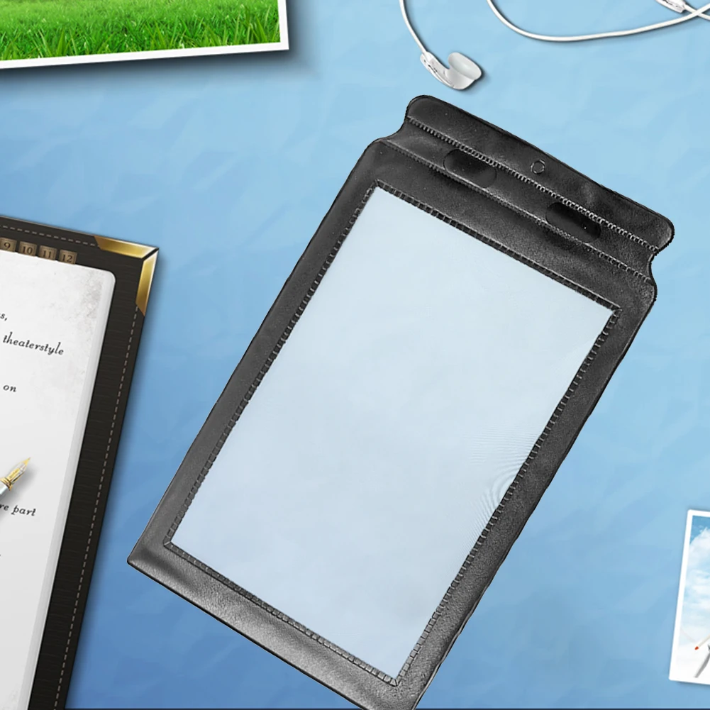 Handheld Bookmark Flat Magnifier Portable 3X Magnifying Lens Sheet A4 Large Full Page Magnify Len for Elderly Reading Newspapers
