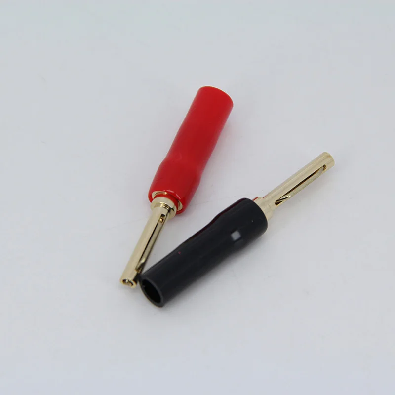 Conectores Banana de sonido Musical, conector de cable de altavoz, conectores Banana chapados en oro de doble tornillo, conector para Cable de altavoz