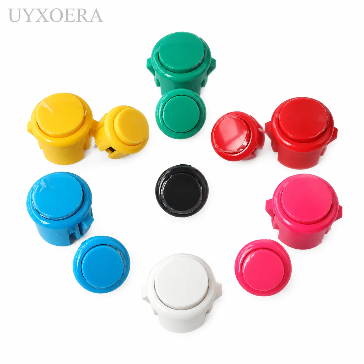 Arcade Buttons 24Mm 30Mm Snap In - 10 szt. przycisków arcade 24mm 30mm
