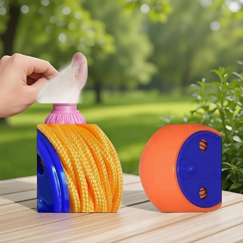 Portable Laundry Line Accessory Outdoor Clothesline Laundry Drying Rope Windproof Anti-slip Retractable Cord For Hotel Camping -