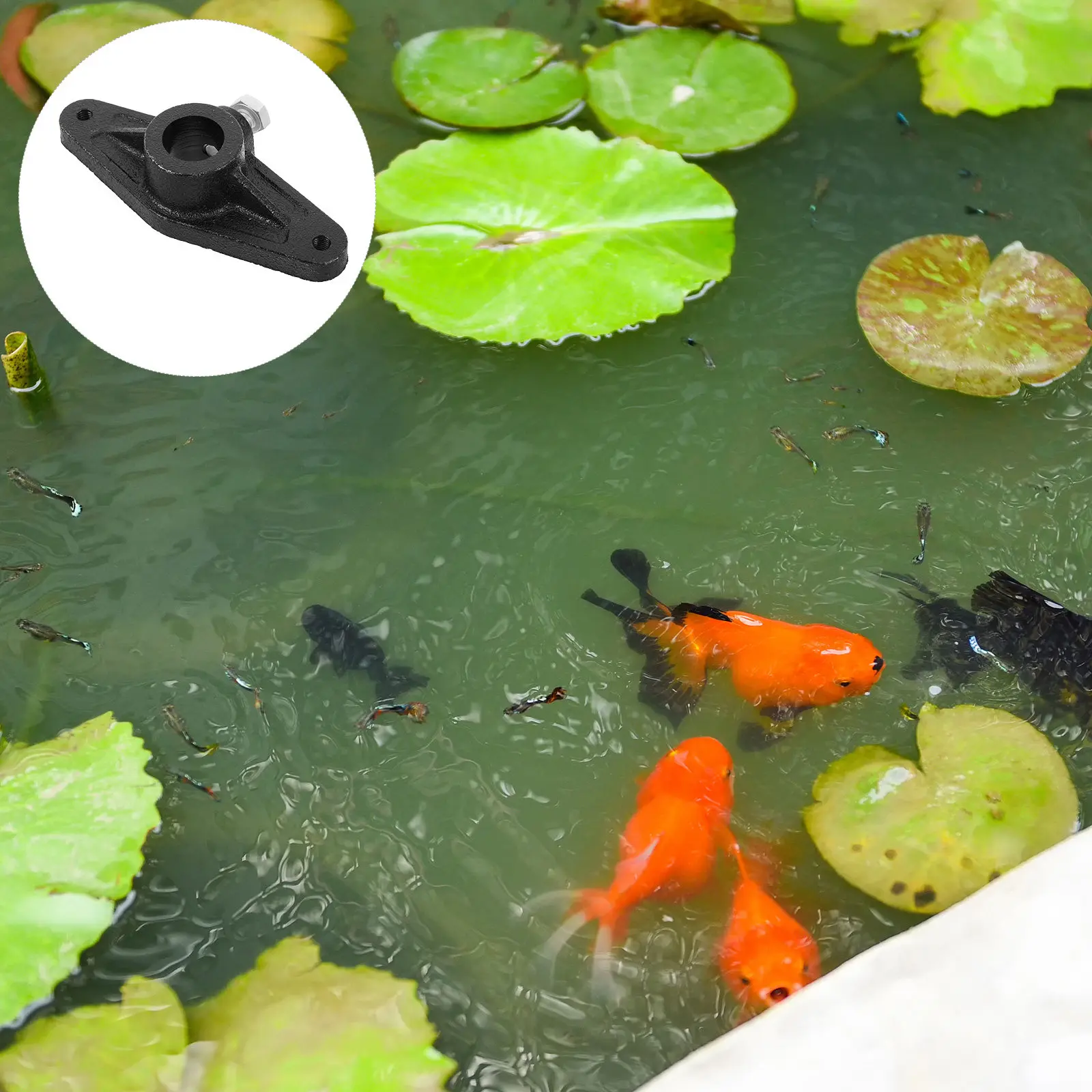 Fishing Reel Crank Handle Replacement Black Spinning Arm for Pond Aeration Water Flow Oxygenation System
