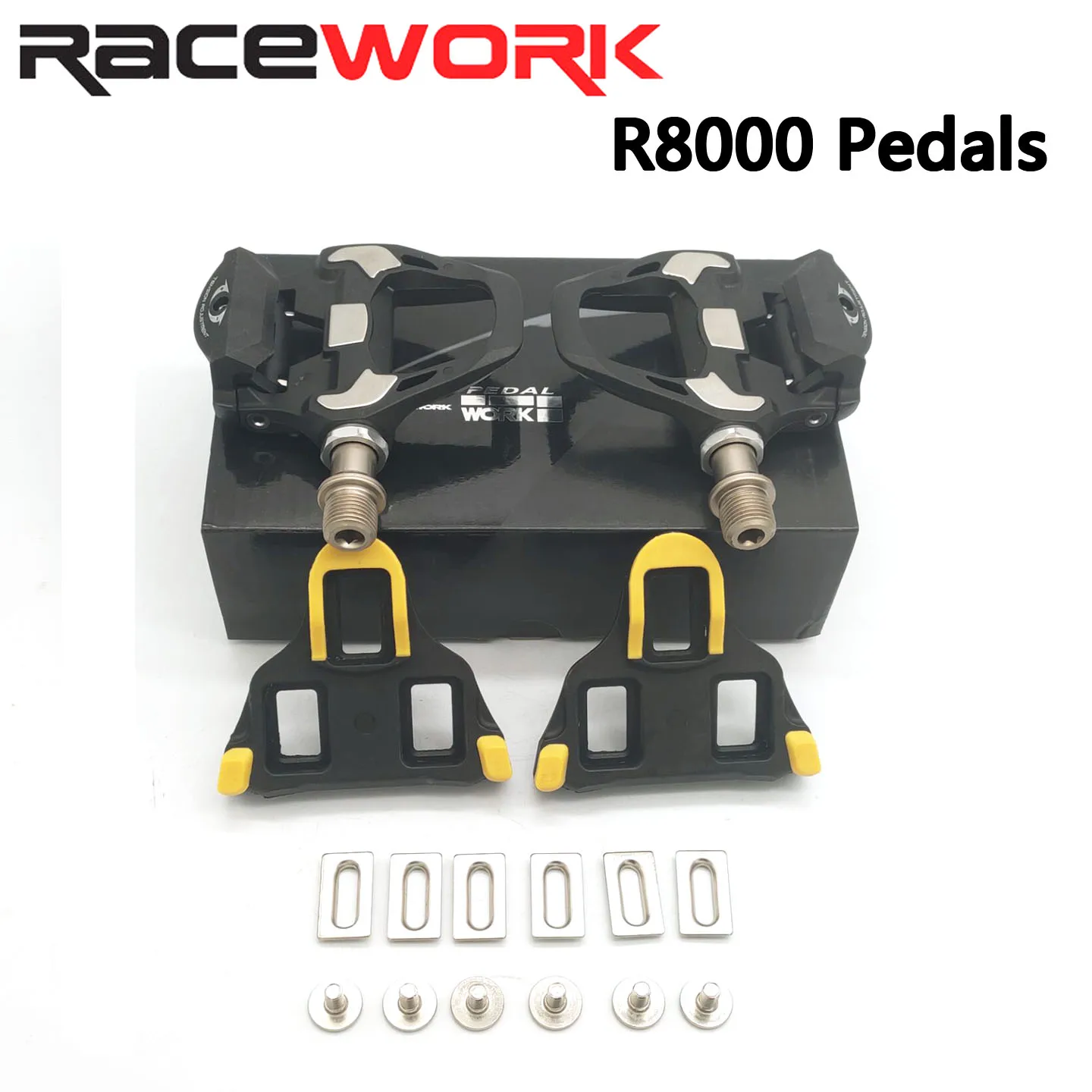 RACEWORK Ultegra PD-R8000 SPD-SL Road Bicycle Bike Pedals Clipless Pedals R550 With SM-SH11 Cleats Cycling Pedal Accessories