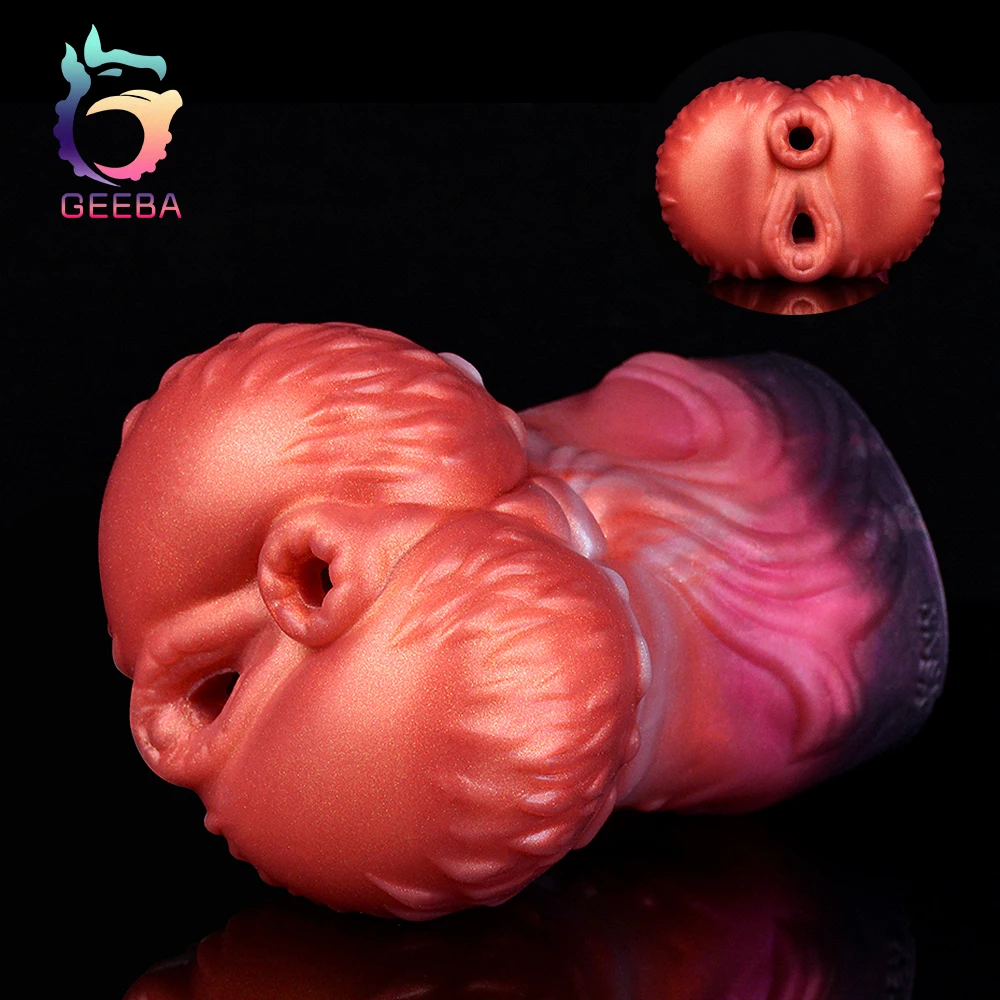 GEEBA Male Masturbator Soft Pocket Pussy Stroker Adult Sex Toys with Realistic Textured Men's Penis Exerciser Realistic Vaginal