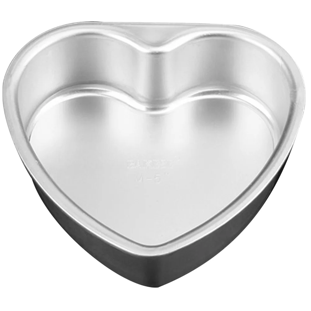 

Heart Cake Mold Non-stick Baking Trays Practical Plate Shaped Pan Cream Cheese Biscuit Small Pans Aluminum Alloy