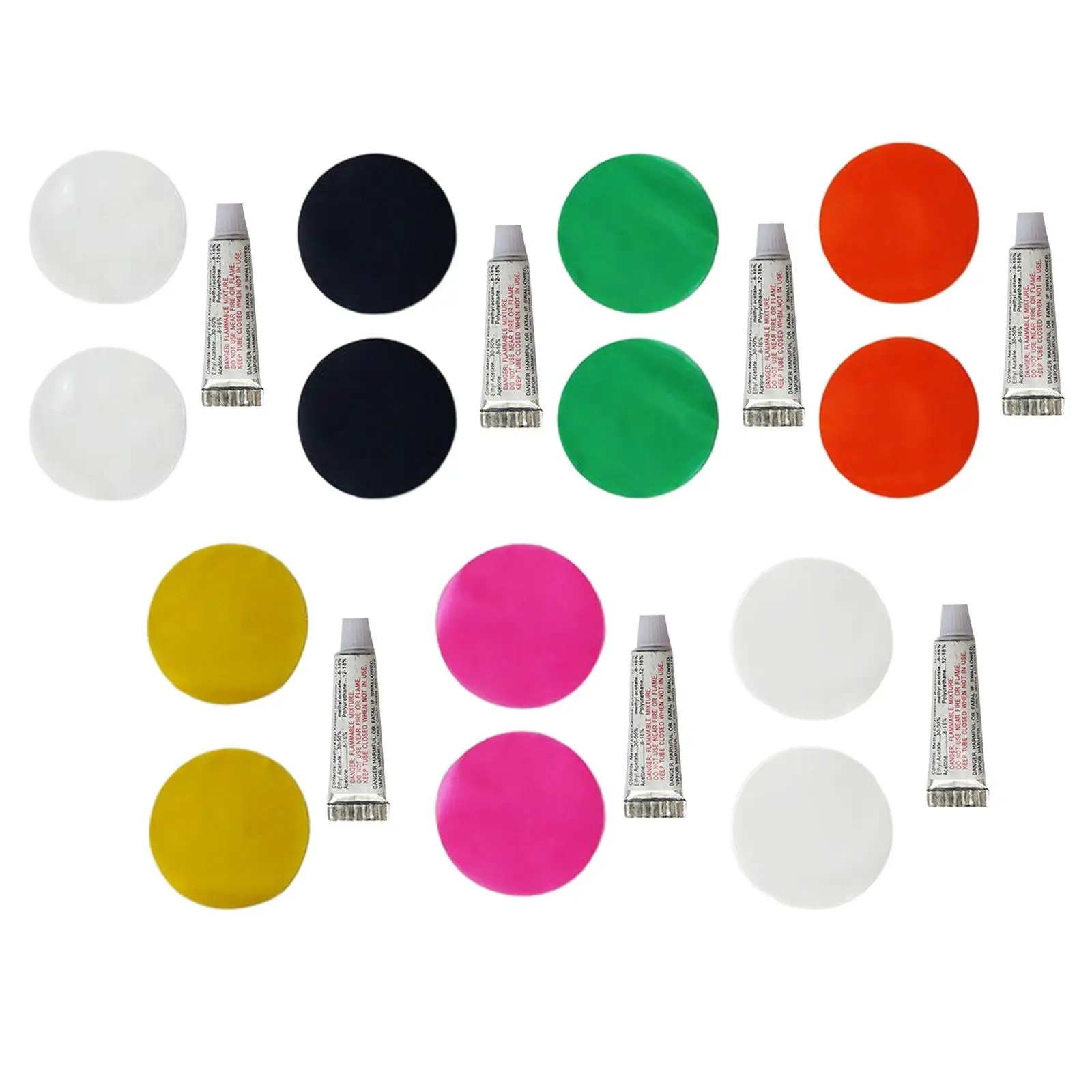 5.8 سنتيمتر إصلاح بقع عدة و الغراء ثقب إصلاح مقاوم للماء ل قارب مطاطي الزورق مرتبة هوائية حمامات السباحة يطفو