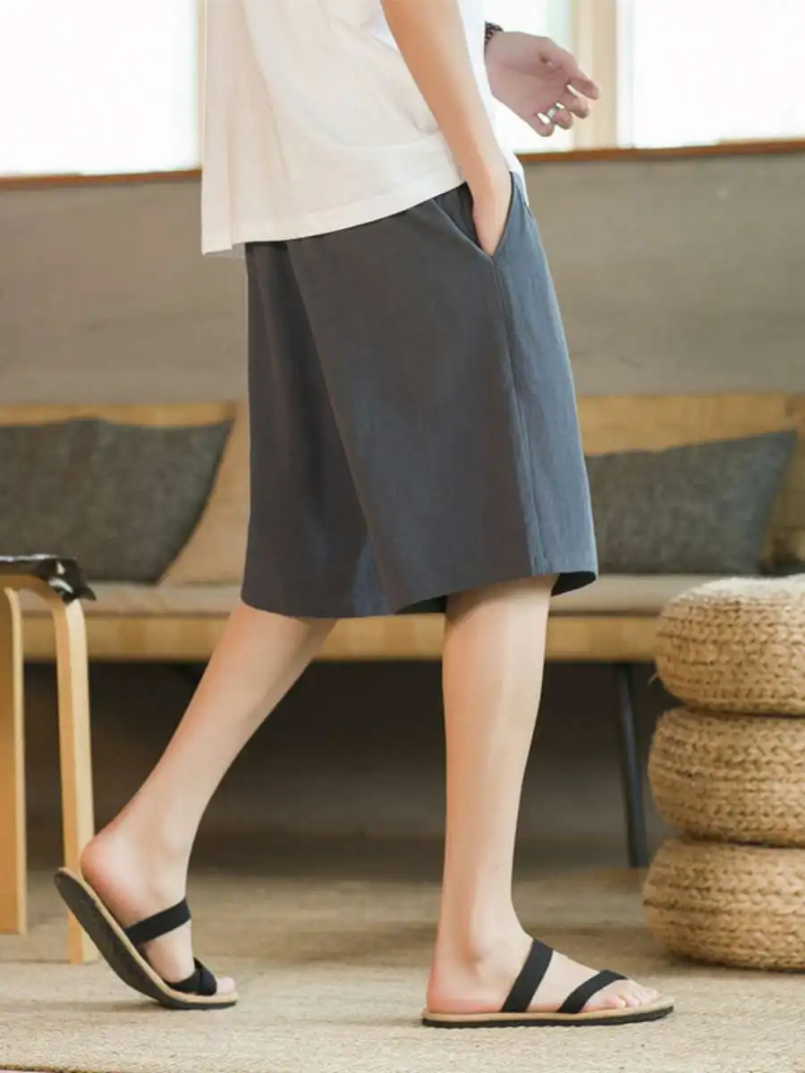 

Men's Summer Casual orts Loose Fit Qui Dry Beach Sport Sle Faionable mid Waist ort Length Thin Material Spring Coll...