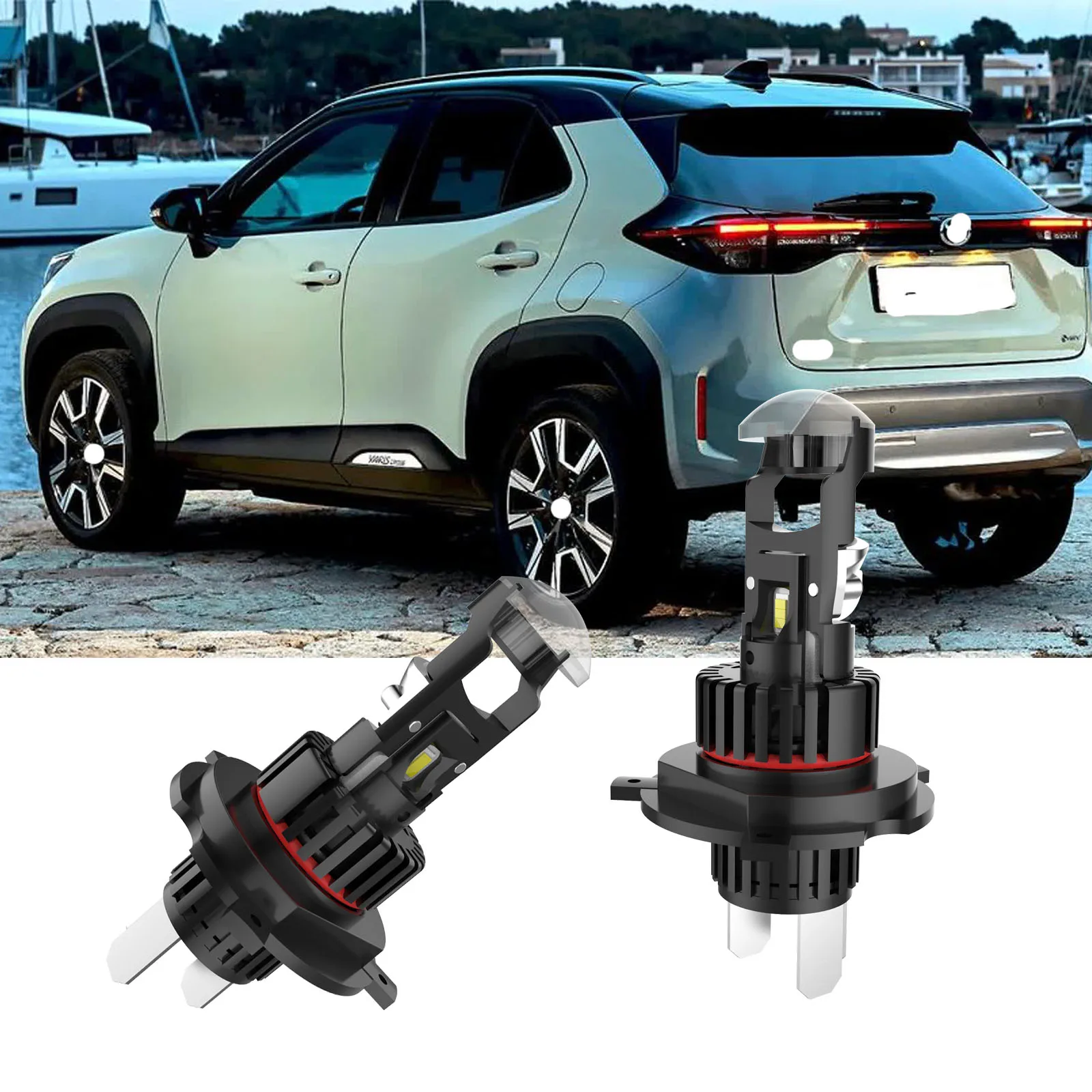 

138W H4 Светодиодные лампы для фар Мини-объектив проектора с чипом CSP Дальний ближний свет Canbus Turbo Fan Автомобильная лампа 12 В 24 В Автоматическая фара