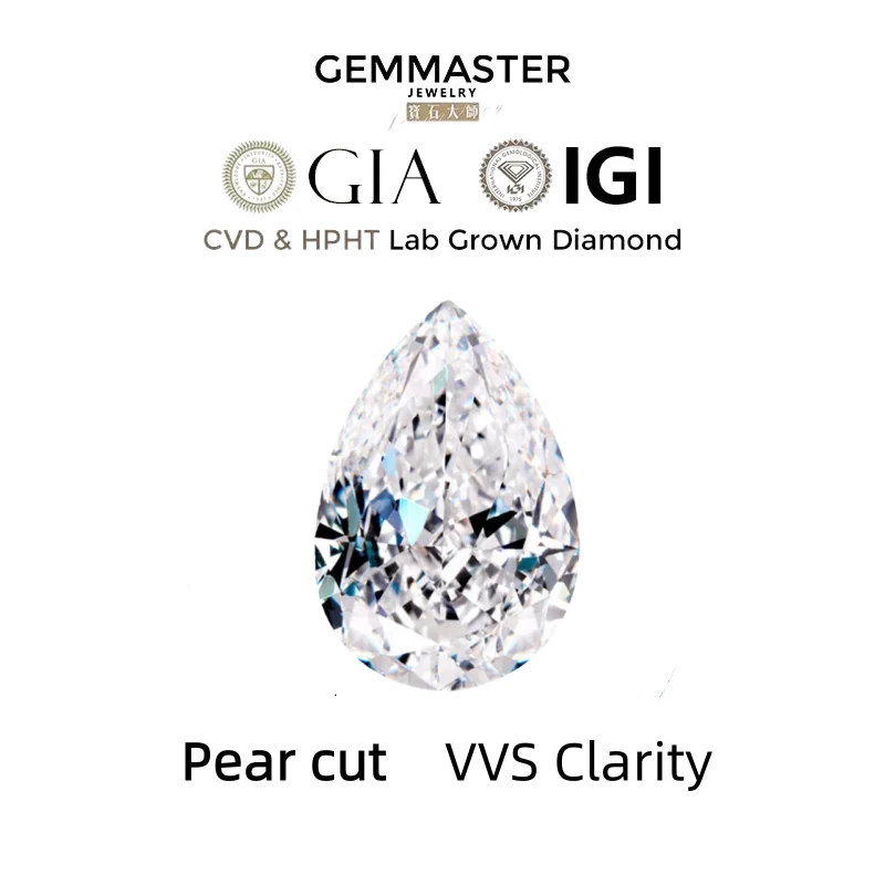 Pear Cut Lab Grown …