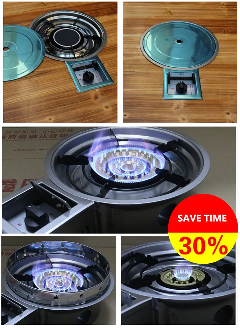 Energy-saving Gas Stove Commercial Gas Stove Fire Boiler Soup Gas Cooktop Hotel  fogones de gas para cocina