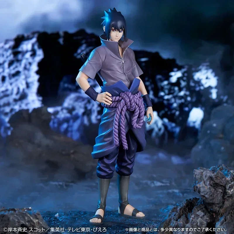 Bandai naruto anime figura shippuden uchiha sasuke hatake kakashi namikaze minato figura de ação coleção modelo brinquedos presentes
