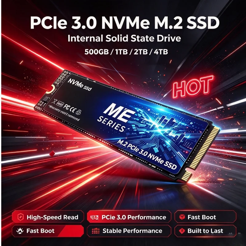 Original ME Series M2 NVMe SSD Fast Internal Solid State Drive 2TB 4TB 2280 PCIe 3.0 Hard Disk For Desktop Laptop System Disk