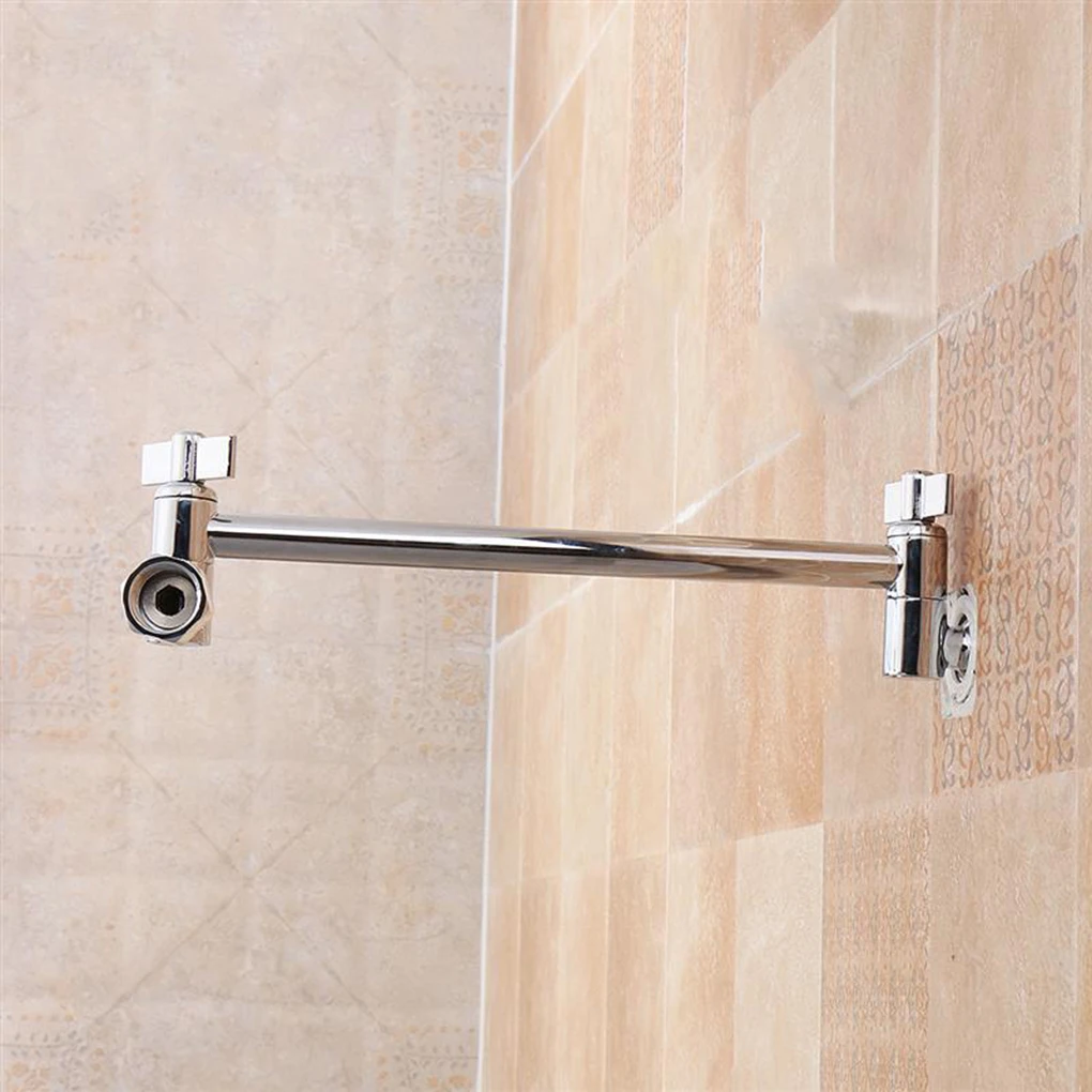 

Adjustable Copper Shower Head Extension Arm High Polished Water Leafproof Point Brass Polished Extender Hardware Tools