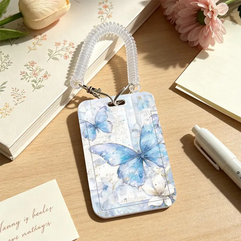 Card Protection Cover for Student Bus/Meal Card Protection Case Pendant Keychain Kpop Photocard Holder Credential Badge Holder