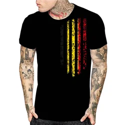 Belgia zabawna flaga męskie T-Shirt casualowe koszulki 100%