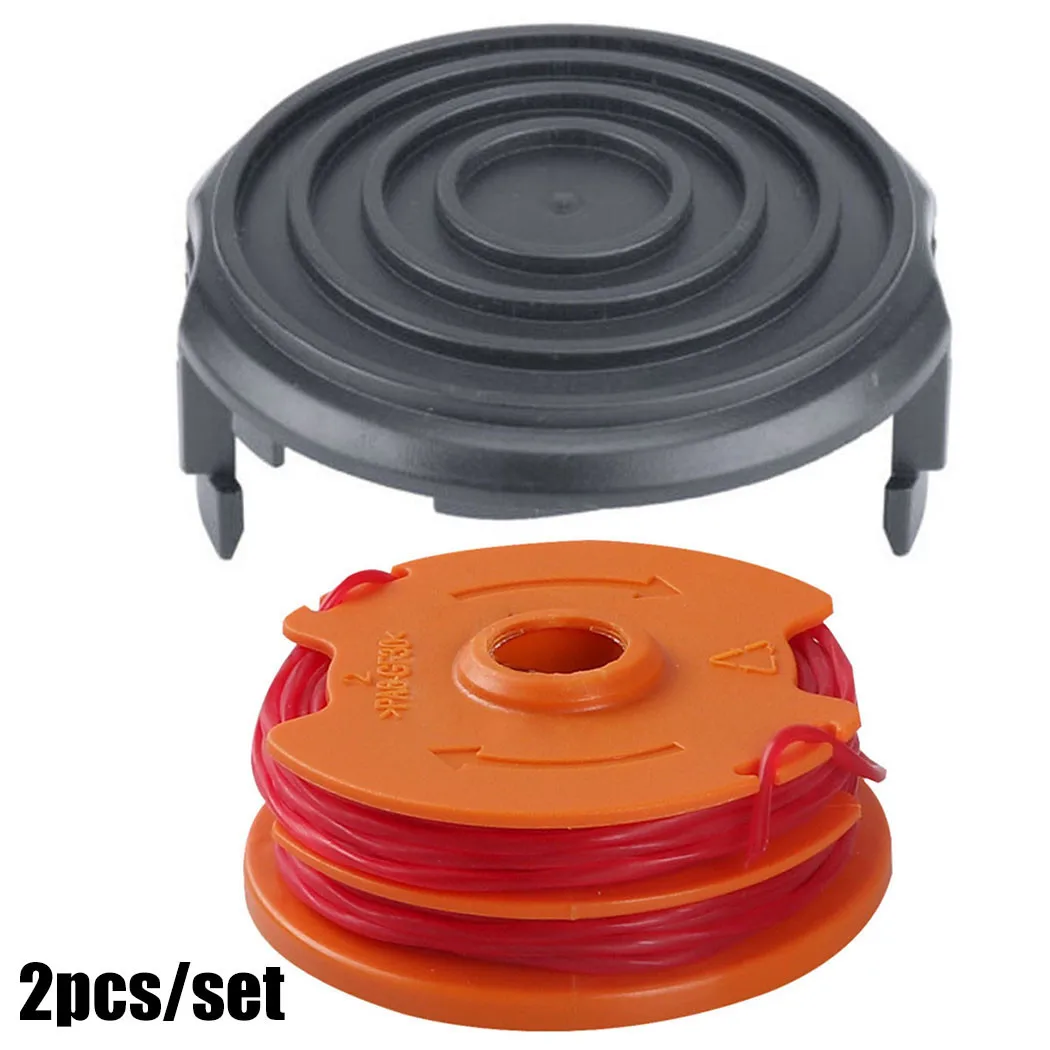Replacement Spool Assembly with 1.5mm Trimmer Line and Snap-On Cap Cover for Ozito LTR-529U and For Worx WG119E String Trimmers