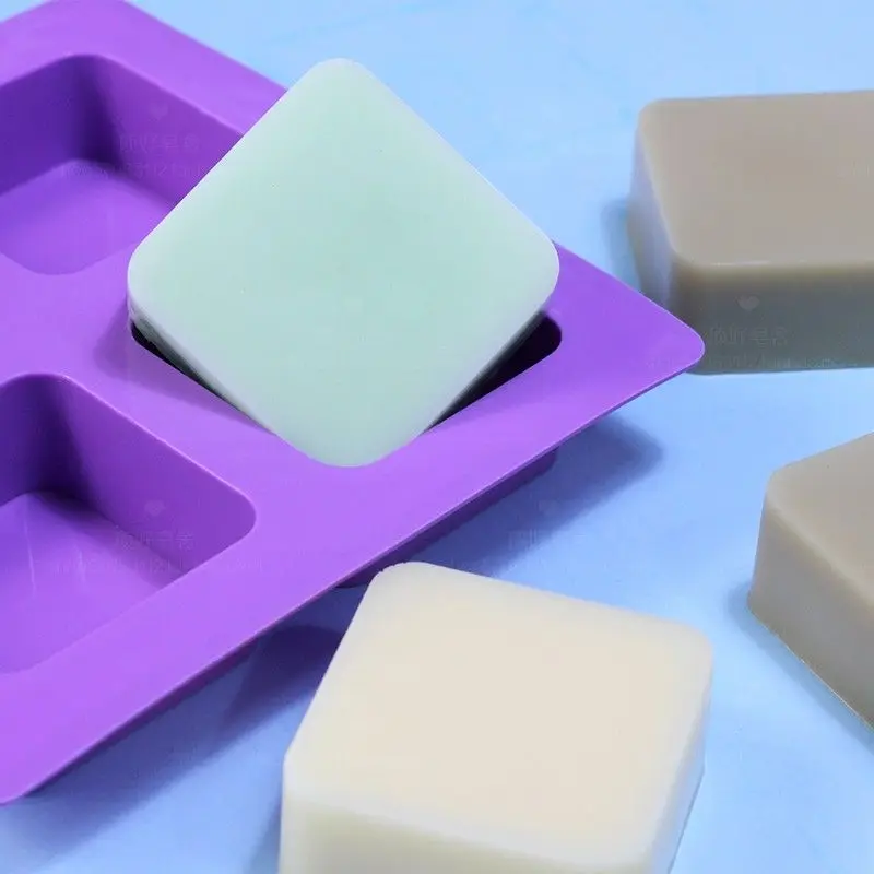 Handmade Diy Silicone 442 round Corner Square Mold Essential Oil Breast Milk Cold Process Soap Tool Model