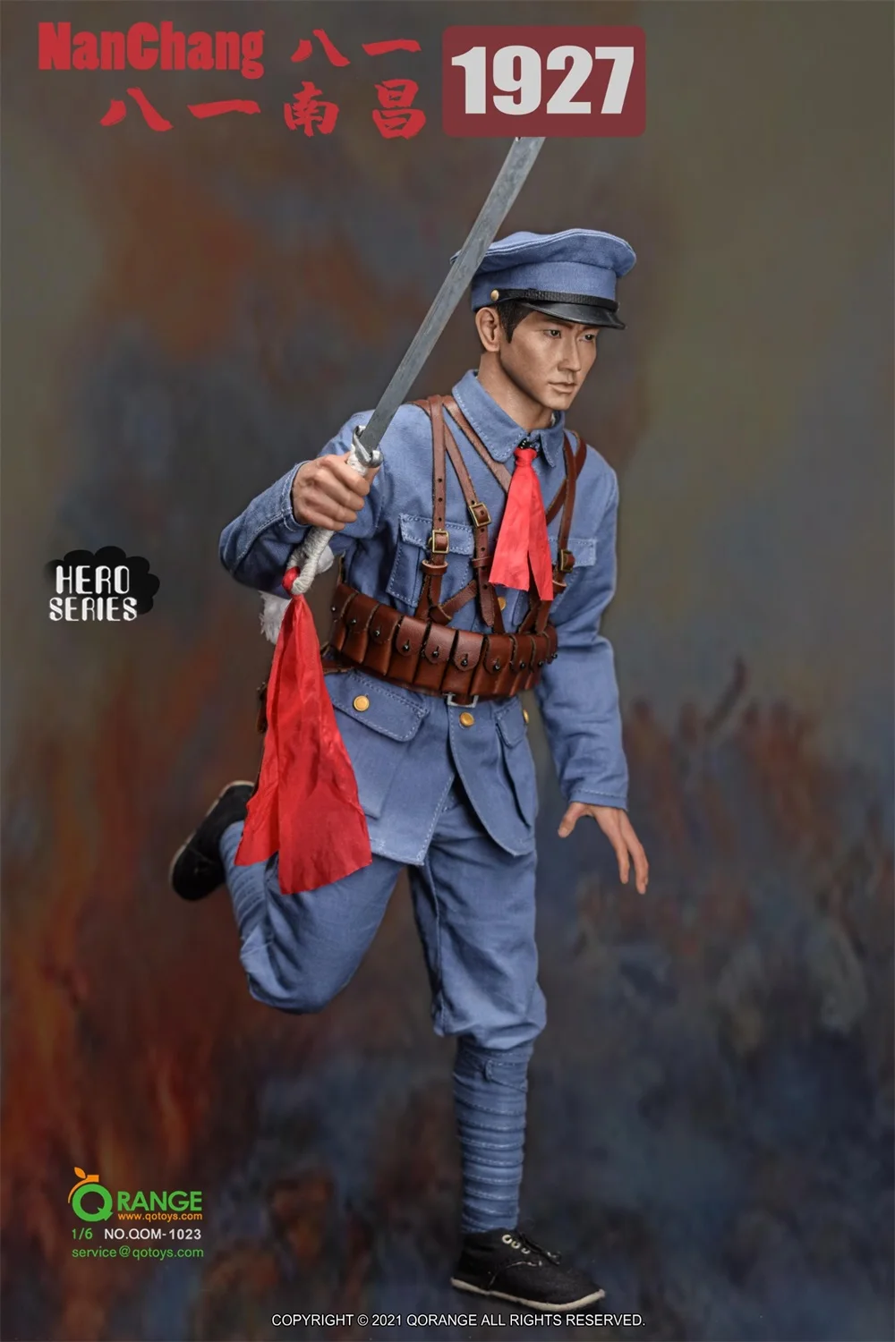 QORANGE QOTOYS QOM-1023 Asia Soldier Doll Fight for the Peace No Body Dress Suit Akcesoria do broni dla 12-calowej figurki akcji 1/6