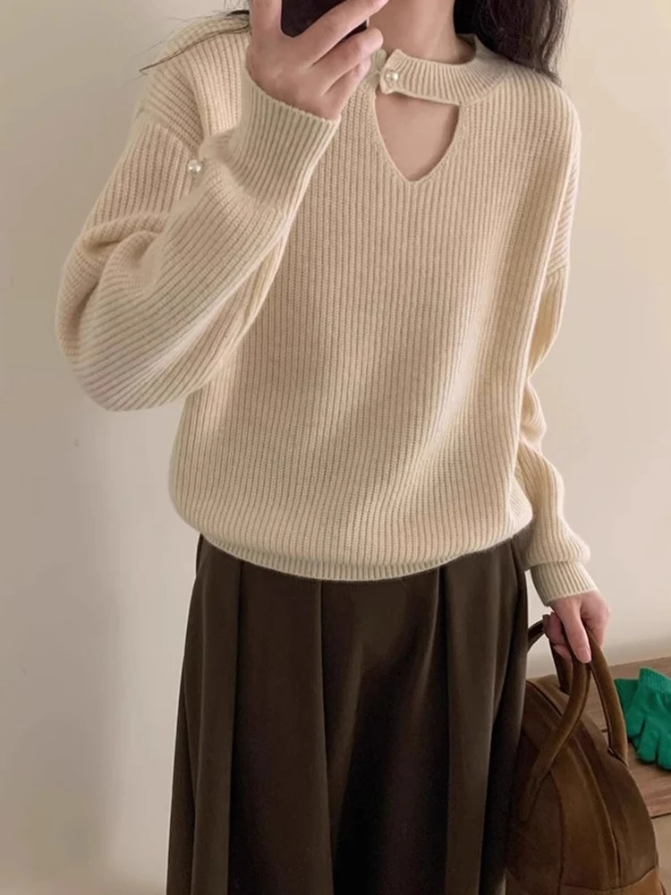 Efeito de emagrecimento pérola decorado malhas confortável longo sve sobrecarga lã irt início do outono camada base foiable irt