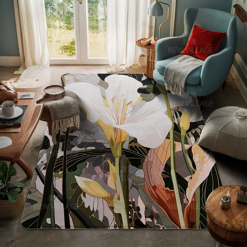 

Light Luxury Entry Door Mat Nordic Living Room Bedroom Cafe Non-slip Multi-size Optional Modern Simple Decorative Floor Mat