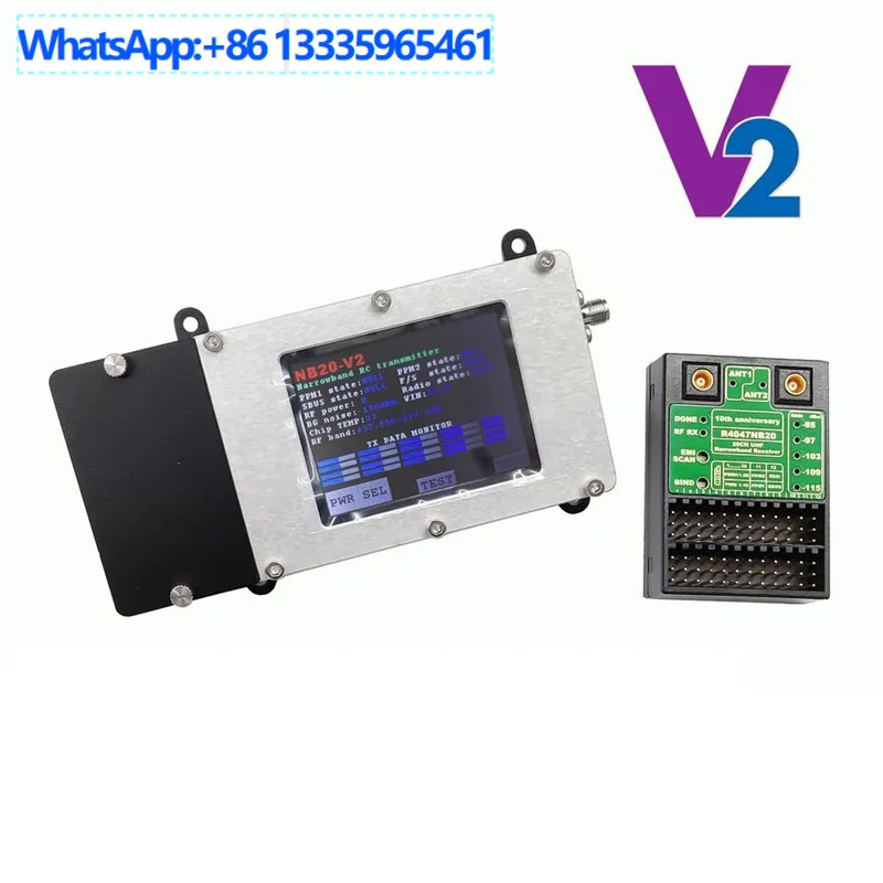 Rmilec NB20 Sistema de extensión de rango UHF de 20 canales Kit transmisor receptor T4047NB20
