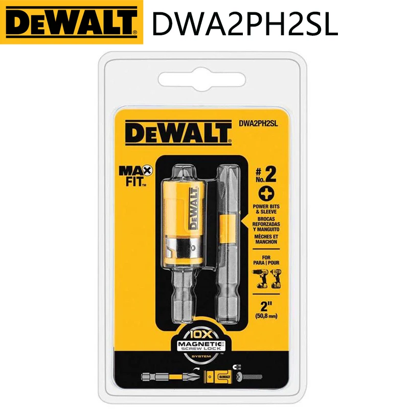 Imagem -02 - Phillips Conjunto de Manga Original Xcp3 Aço 3pk Broca Driver Bit Ferramenta Acessórios Dwa2ph2sl Dewalt-dwa2ph2sl