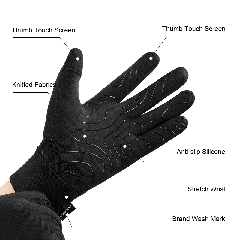 VXW Winter Gloves Men Women Anti-slip Touch Screen Gloves Cold Weather Work Gloves Suit for Running Driving Cycling Hiking