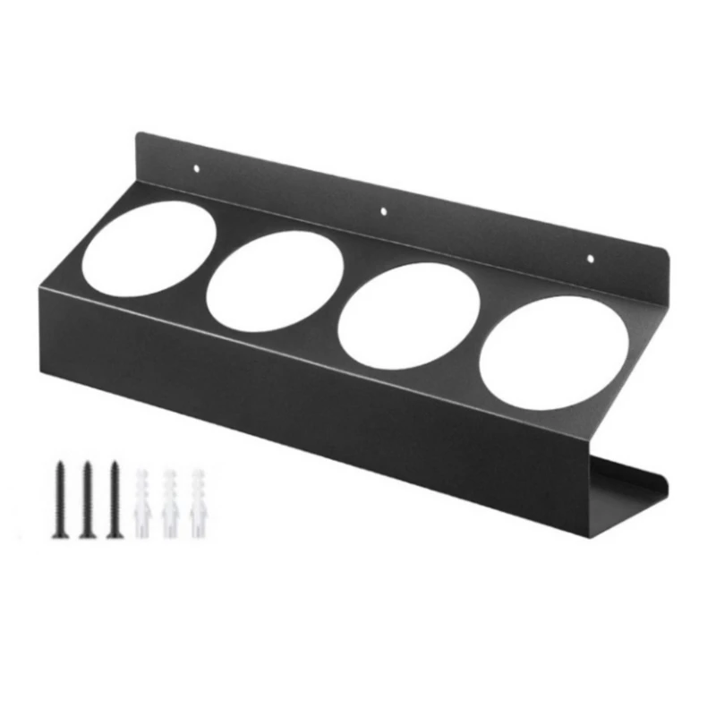 

Black Aerosol Can Storage Rack for Utility Rooms Wall Mounted Garage