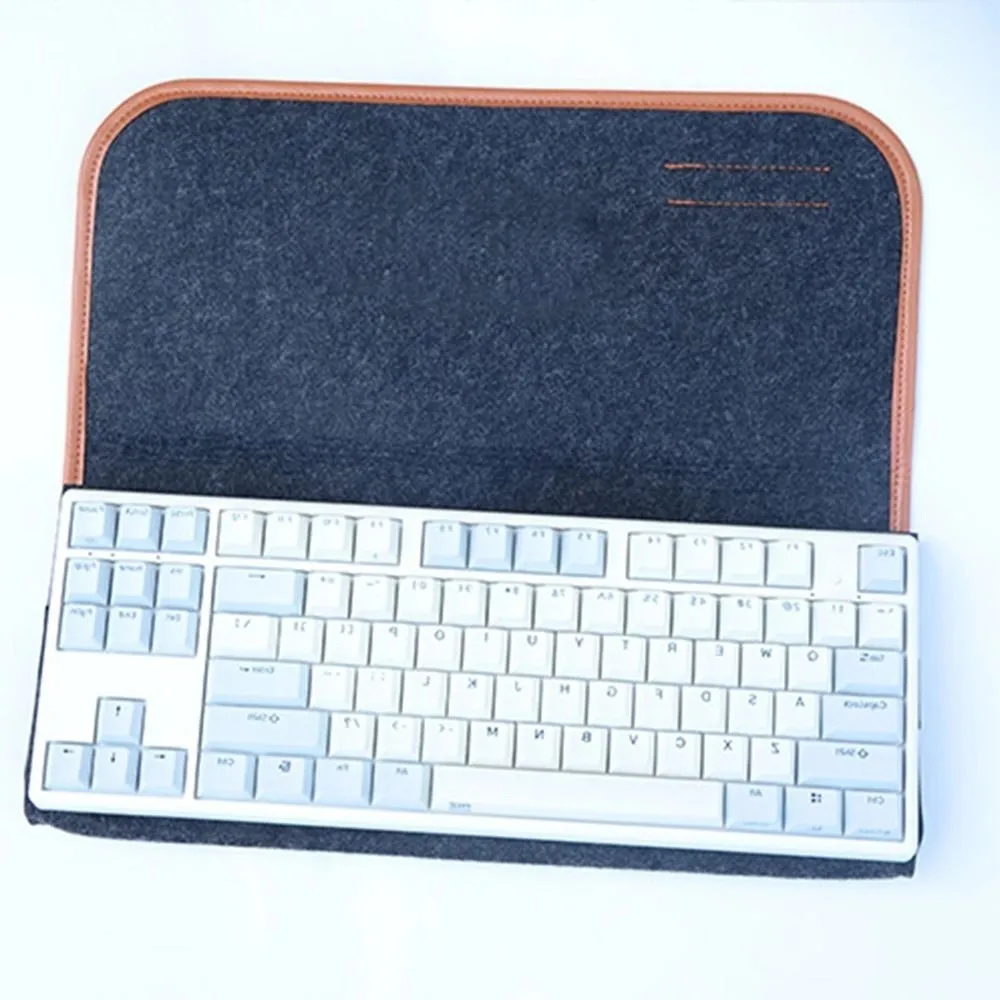 

Утолщенный защитный чехол для клавиатуры, мягкая пыленепроницаемая сумка для механической клавиатуры, большой вместительный приятный для кожи чехол для переноски клавиатуры