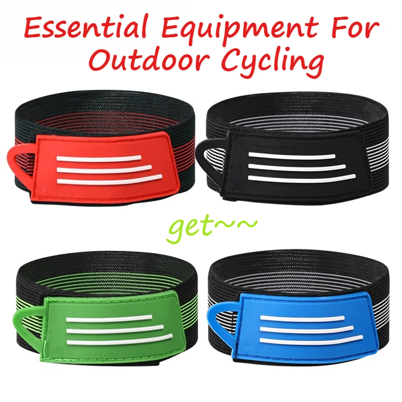 1pc Cycling Ankle Strap Strong Viscosity Outdoor Equipment Velcro Mountain Bike Elastic Rope Strap Straps Bicycle Leggings Parts