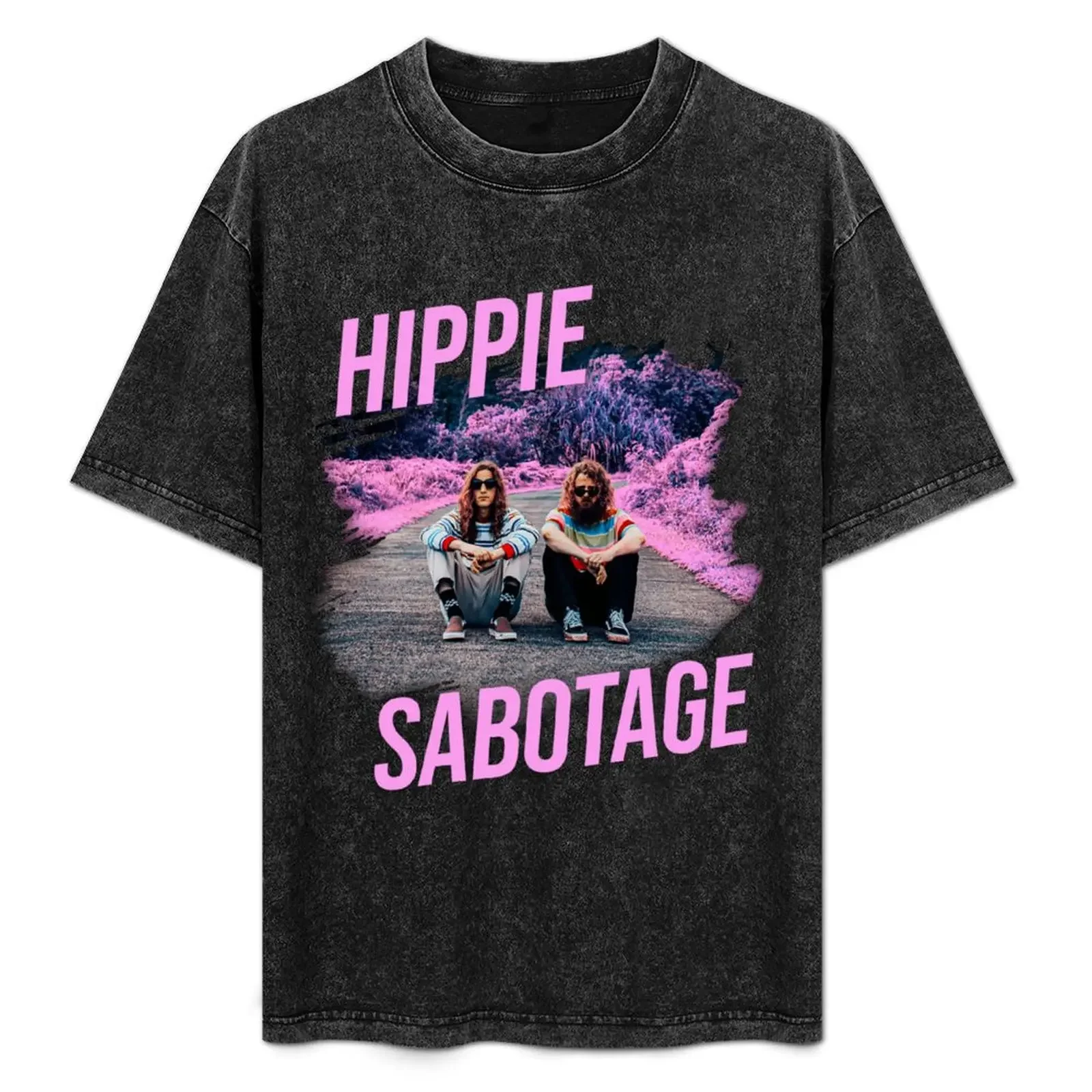 

Hippie Sabotage Aesthetic Style Photo With Text T-Shirt anime stuff Funny t-shirts summer 2025 outfits for men