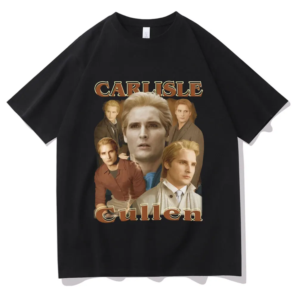 Movie Series Twilight Carlisle Cullen Graphic T-shirt Summer Male Casual Short Sleeve Men Women Fashion Classic Vintage Tshirt