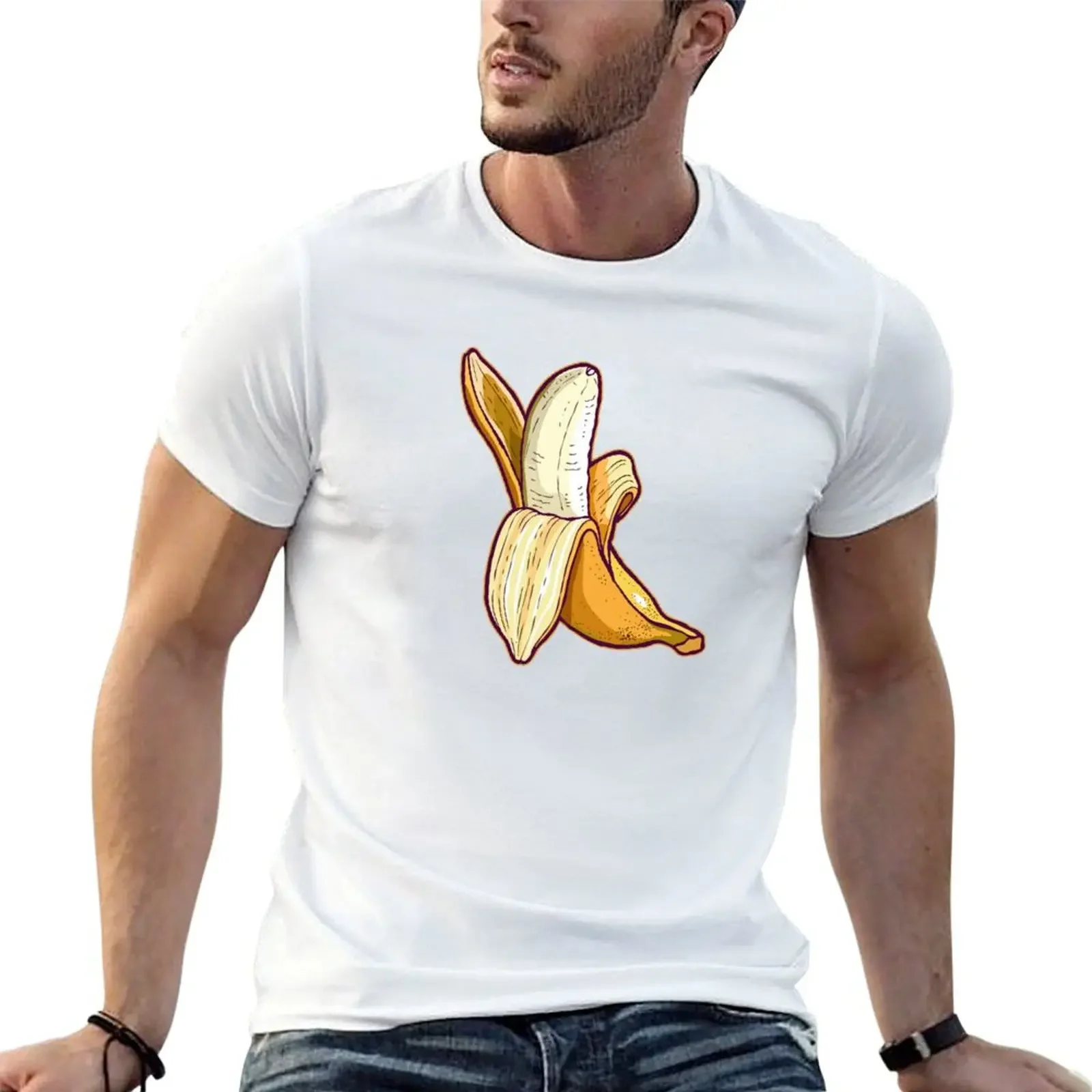 Yellow banana dream. T-Shirt Aesthetic clothing summer clothes men tshirt