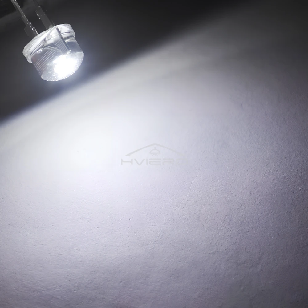 50Pcs 8mm Super Bright Diode Led Lamp Bead LED Power Bulb White Red Yellow Blue Green Emitting Light Decoration Atmosphere Neon
